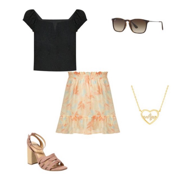 Flirty chiffon flounce skirt - Picture 3 of 5